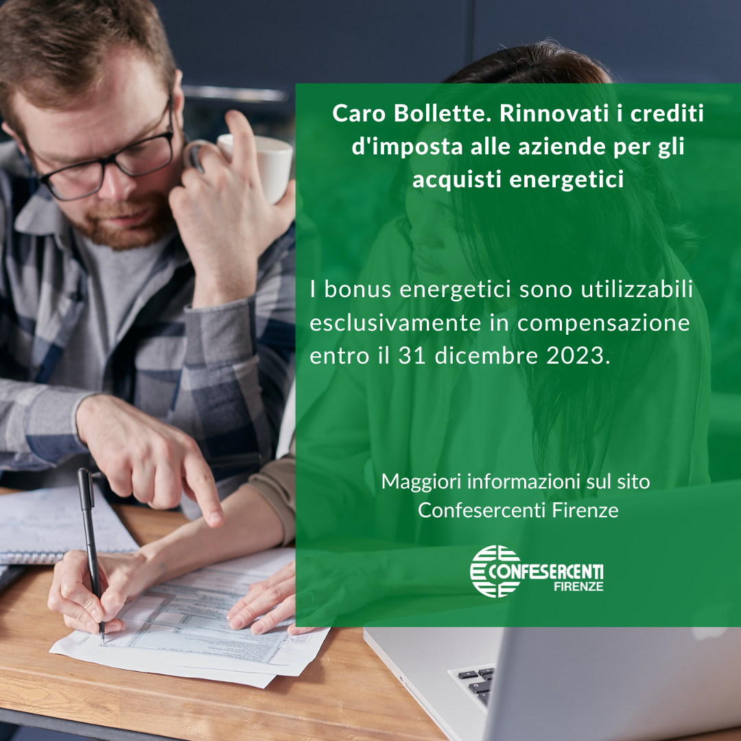 Rinnovati i crediti d'imposta alle aziende per gli acquisti energetici